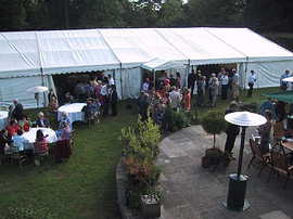Surprise Birthday event catering and marquee